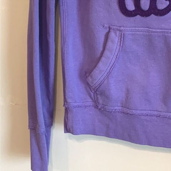 Aeropostale | Women’s Purple Logo Hoodie Sweatshirt - Picture 3 of 6
